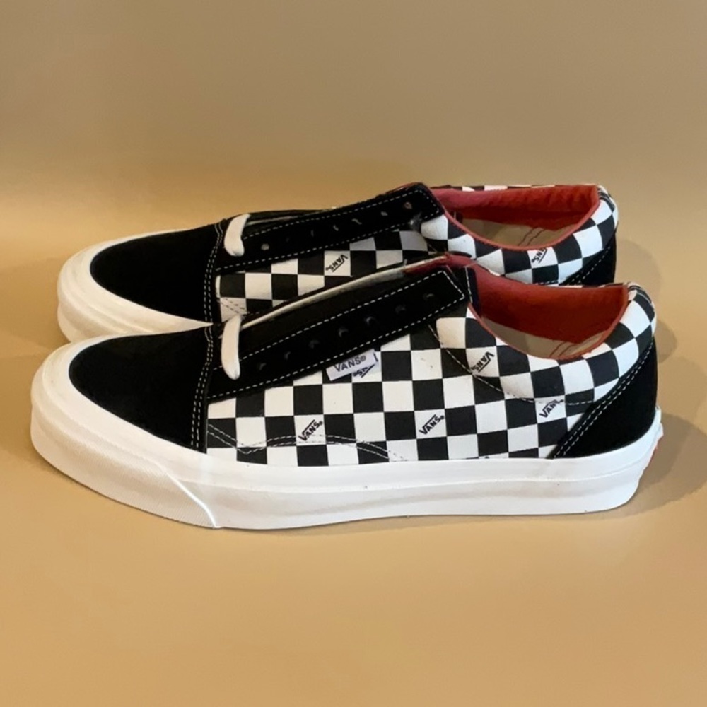 VANS VAULT OLD SKOOL NS OG LX (SUEDE/ CANVAS) Checkerboard - Picture 4 of 8